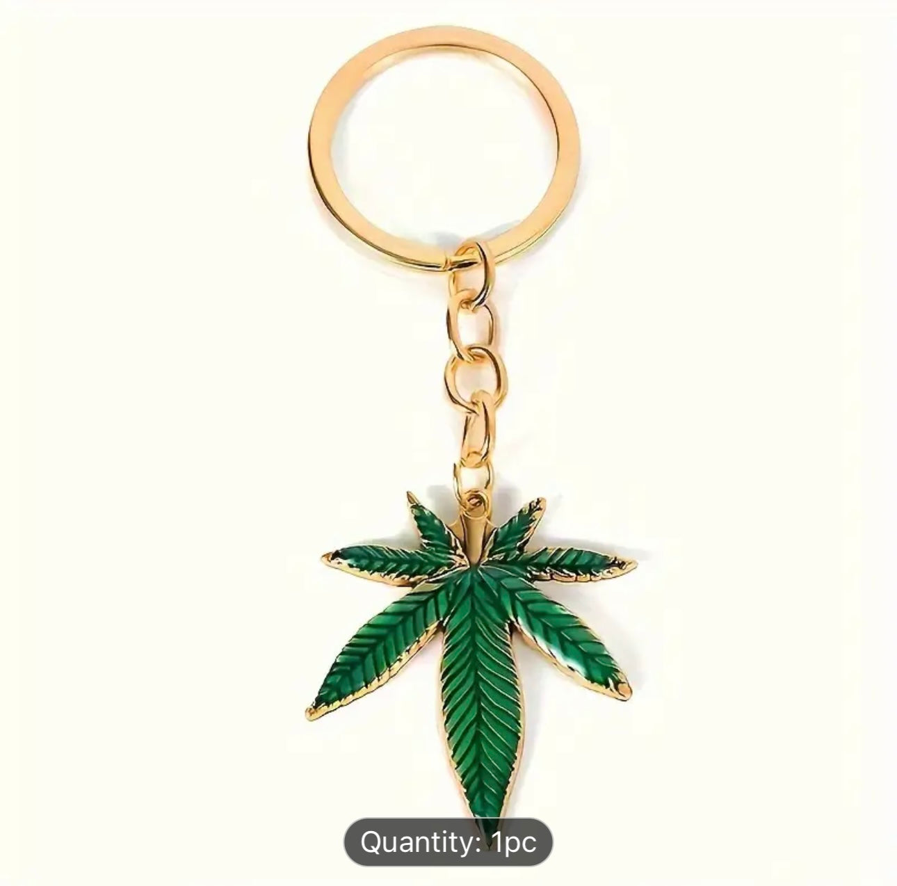 Green Leaf Keychain Fashion And Simple Popular Key Ring Accessory Perfect Handmade Anniversary Pendant For Women