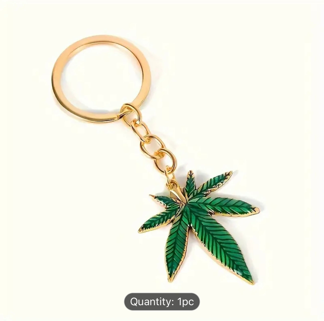Green Leaf Keychain Fashion And Simple Popular Key Ring Accessory Perfect Handmade Anniversary Pendant For Women